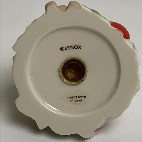 Vintage Lenox Christmas Tree Santa Claus Salt And Pepper Shakers Holiday Table - Picture 12 of 12